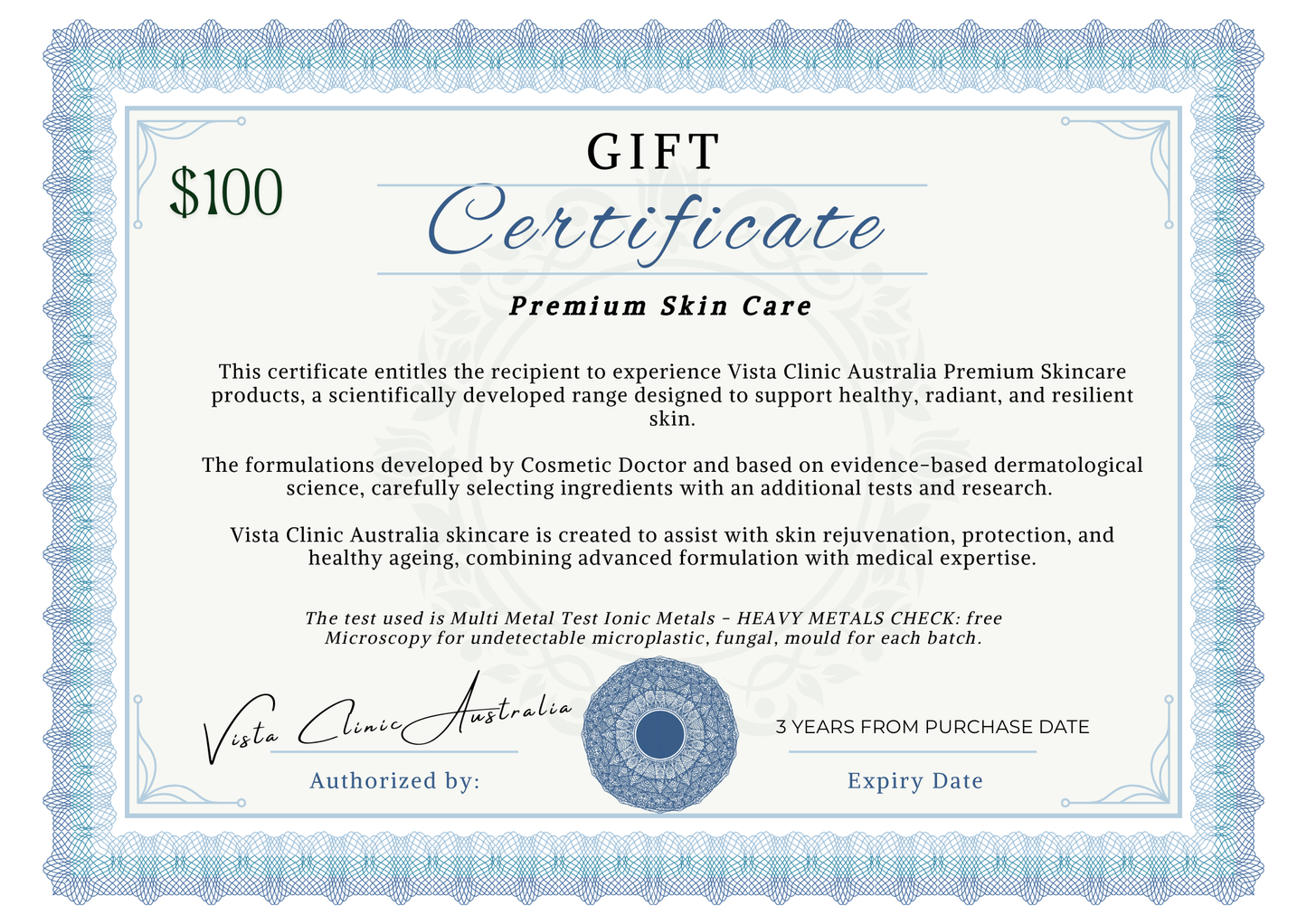 Gift Certificate for Premium Skincare Experience