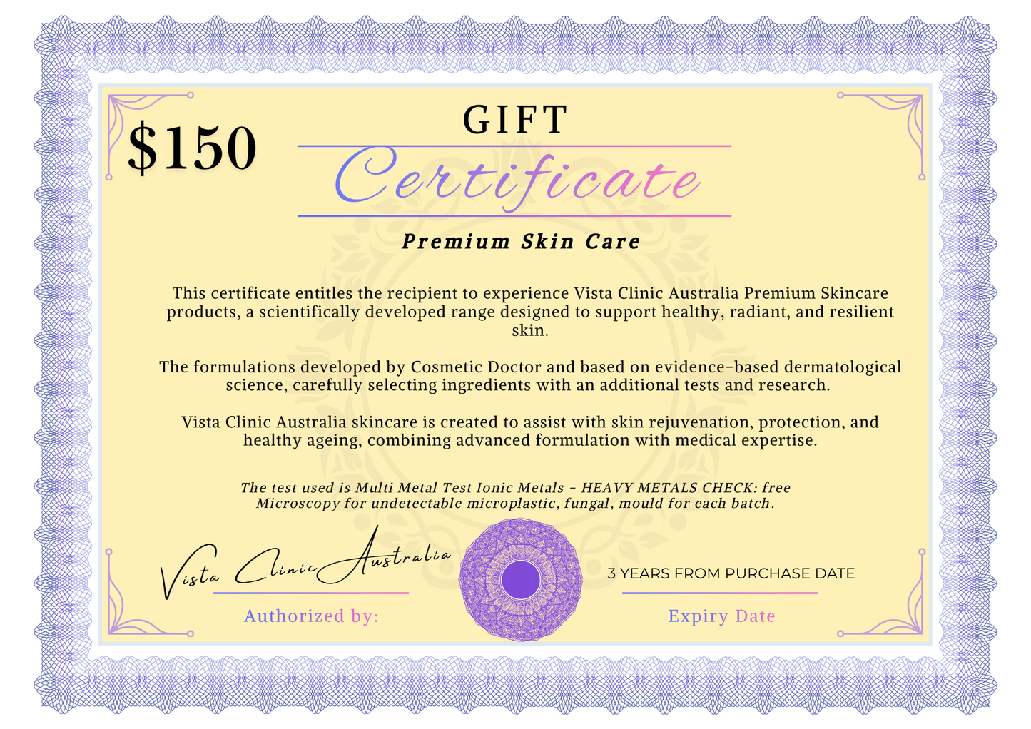 Gift Certificate for Premium Skincare Experience