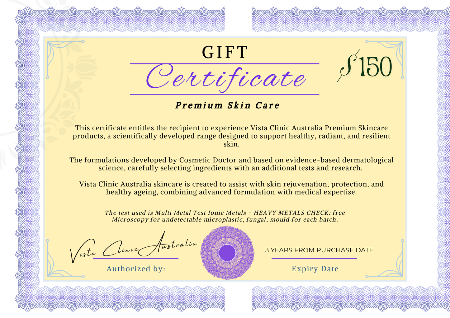 Gift Certificate for Premium Skincare Experience