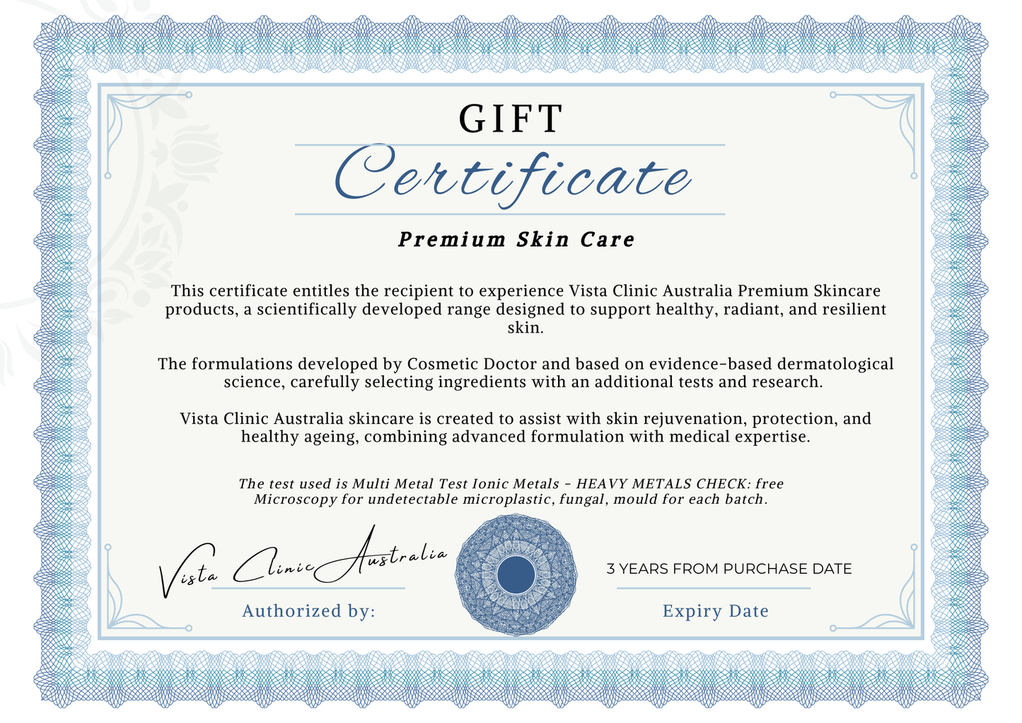 Gift Certificate for Premium Skincare Experience